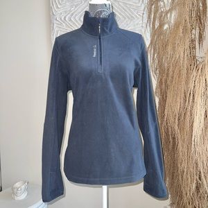 Reebok 1/4 Zip Fleece Smokey Blue Pullover Jacket
